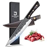 DRAGON RIOT Kochmesser profi Messer, Handgeschmiedet Japanisches Messer Wikinger, Fleischmesser...