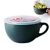 Groß Tasse Keramik 700ml Kaffeetasse Müslischalen mit Griff Jumbotassen XXL Kaffee Tee Tasse Salat...