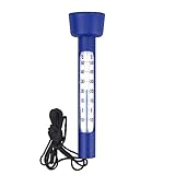 Pool Thermometer Wassertemperatur Thermometer Schwimmend Analog Leicht abzulesen Wasserthermometer...