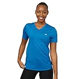 Women Workout T-Shirt, Breathable Fitness Top (Blau, XL)