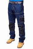 Prime Herren Arbeitshose Herren Cargohose Heer Armeehosen Multi Taschen Pants (BLACK-008, 32W X 30L)