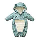 Kapuzen-Schnee-Jungen tragen Overall Outwear Schneeanzug gepolsterte Jacke warme...