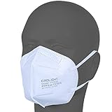 AUPROTEC 50 Stück FFP2 Maske Atemschutzmaske EU CE 0370 Zertifiziert EN149:2001+A1:2009 Mundschutz...
