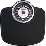 Adamson A27 Personenwaage - Bis zu 160 kg - Übergroße XL-Waage 37 cm x 36,5 cm - Rutschfeste...