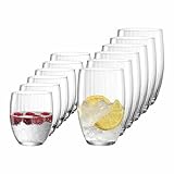 Leonardo Poesia Trinkgläser-Set 12-teilig, Spülmaschinengeeignete Wasser-Gläser, Trink-Becher aus...