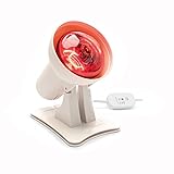 TECKZOON 150 Watt Rotlichtlampe, Wärmelampemit Timer & Dimmer für entspannende Wärme,...