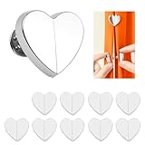 10 Stück Magnetische Duschvorhang Clips, Herzförmiger Vorhang Halter, Magnetischer Verschluss...