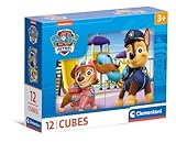 Clementoni Paw Patrol 12 Würfel Puzzle Kinder - Geschicklichkeitsspiel für Kinder ab 3 Jahren -...