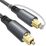WARRKY Optisches Audiokabel, Optical Audio Cable, [Nylon Geflochten, Vergoldeter Stecker,...
