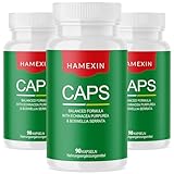 Hamexin Caps - AUSGEWOGENE FORMEL MIT ECHINCEA PURPUREA & BOSWELLIA SERRATA - 90 Kapseln Inhalt 3x