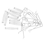 TOVINANNA 20 Stück Edelstahl Ersatzfedern für Gartenscheren V Förmige Präzisionsfedern...