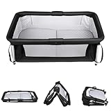 OHMG Beistellbett,Babybett,Babywiege,3 in 1 Babybett Babywiege für Neugeborene,Schaukelbettchen...