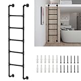 Hochbelastbare industrielle Eisenrohr-Etagenbettleiter, Wandmontage, Metall-Stehleiter für Zuhause,...