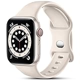 CeMiKa Kompatibel mit Apple Watch Armband 41mm 40mm 38mm 42mm, Ersatz Silikon Sport Armbänder...