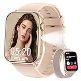 IOWODO Smartwatch Herren Damen 2025 | Bluetooth Anrufe & LED-Leuchte | SpO2 & Schlafüberwachung |...