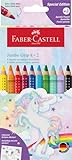 Faber-Castell 110923 - Buntstifte Set Jumbo Einhorn, 10-teilig, bruchsicher, inkl. 2 Sparkle Stifte...