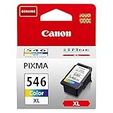 Canon Tinte - CL-546XL Original Drucker Farbtintenpatrone C/M/Y mit hoher Reichweite - Druckt bis zu...