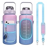 kwoifioy 1,2 Liter Wasserflaschenhülle Isolator Sleeve Bag Tumblers Bottle Cases Tasche mit Gurt...