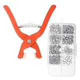 PERSELOSO 1Satz Druckknopf Installationswerkzeug No Sew Knopfschnappschüsse mit Box und Langlebige...