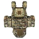 YAKEDA Outdoor Abnehmbare CS Trainingsweste, Molle Atmungsaktives Training Schnell Verstellbare...