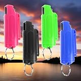 4 x Pfefferspray Selbstverteidigung Schlüsselanhänger zur Tierabwehr, Pfefferspray...
