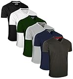 FULL TIME SPORTS 6 Pack Assorted V-Ausschnitt T-Shirts (1) X-Large