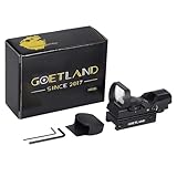 Goetland Gewehr Zielfernrohr 33mm Rotpunktvisier Red Dot Visier mit 4 Taktischen Rot Grün Schutz...