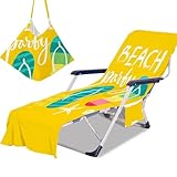 ENEN Handtuch für Sonnenliege, Abdeckung Gartenliege mit Taschen, Sonnenliege Auflage...