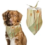 Haustier-Schal, Hundehalstuch, Bandana für Hunde, orangefarbene Linie, bedruckt, für die meisten...