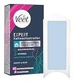 Veet Expert Kaltwachsstreifen Körper & Beine - Wachsstreifen zur Haarentfernung für alle Hauttypen...