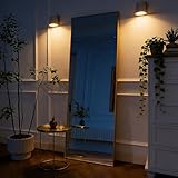 Julyue Quadratischer Ganzkörperspiegel 164x54 cm, Sicherheitsspiegel Bruchsicher, Standspiegel mit...