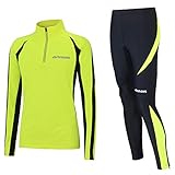 Airtracks Winter Funktions Laufset/Thermo Laufhose Lang Pro + Thermo Laufshirt Langarm Pro -...