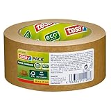 tesa tesapack Papier Standard - Umweltschonendes Paketband aus Papier, 56% biobasiertes Material -...