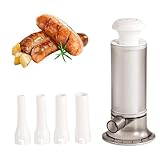 Wurstfüller Manuell,Zuzer Wurstfüllwerkzeug,Wurstfüllmaschine,Wurstpress mit 4...