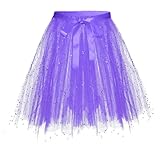 Retourenware Damen Tüll Rock Schwarzes Kleid Halloween Petticoats Unterrock Rockabilly Tutu Tüll...