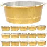 VALICLUD 20 Stück Teiliges Camping Aluminium folien Kuchenbehälter Dickwandige Praktische Back...