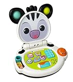 VTech Baby Discovery Zebra Laptop Interaktives Baby Spielzeug mit Lichtern Musik Buchstaben Zahlen 2...