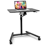 Duronic WPS37 Arbeitstisch | Laptoptisch 70 x 54 cm bis 10 kg | Computertisch mit Rollen |...