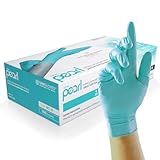 UNIGLOVES Aqua Blue Pearl Nitril-Untersuchungshandschuhe - vielseitig einsetzbar, puderfreie und...