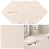 LOPYXBR 30 Stück Teppichfliesen 30x30 cm, Bodenbelag Selbstklebend, Gewerbe Teppichboden, Beige...