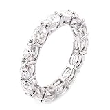 Grewod Ring Frau Platin 950 Ewigkeit Moissanite Damen Ringe Schmuck Eheringe Verlobungsring Größe...