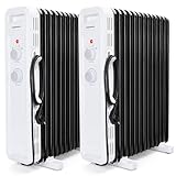 Aigostar Ölradiator 2500 Watt Energiesparend Heizkörper mit Thermostat, 13 Rippen für 30m²,...