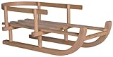 Holz-Wenzel 350413 - Puppenschlitten Schneeflöckchen, aus Buchenholz, ca. 50 x 27 x 56 cm, mit...