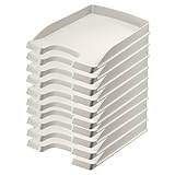 Leitz Briefkorb Flach A4, 10er Pack, Briefablage in Premium-Qualität, Stapelbares Ablagefach als...
