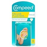 Compeed Hornhautpflaster Medium – Hydrokolloid-Pflaster gegen starke Hornhaut an den Füßen, 6...