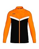 JAKO ICONIC Unisex Polyesterjacke Gr. XL Schwarz/Neonorange - Atmungsaktive Trainingsjacke Herren...