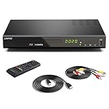 Blu-ray Player für TV - Kompakter 1080P HD Blu ray DVD-Player mit HDMI/Koaxial/AV-Porta,...