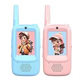Walkie-Talkies für Kinder mit Video – 2 Walkie-Talkie-Radios mit HD-Bildschirm und 4...