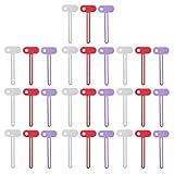 LOLIPPYY 30 Stück Teiliges Metall Zahnpasta Quetscher in Silber Rot Lila mit Tubenausdrücker...