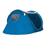 Heavy Duty Family Tent 3-4 Persons Outdoor Camping Tent Automatic Open Waterproof Single Layer...